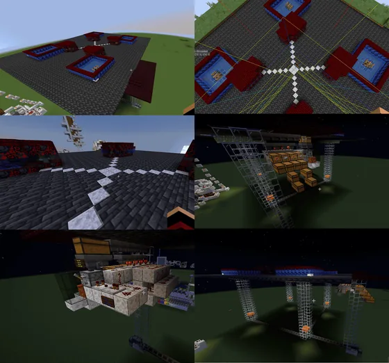 High-Yield Redstone Iron Farm Minecraft schematic