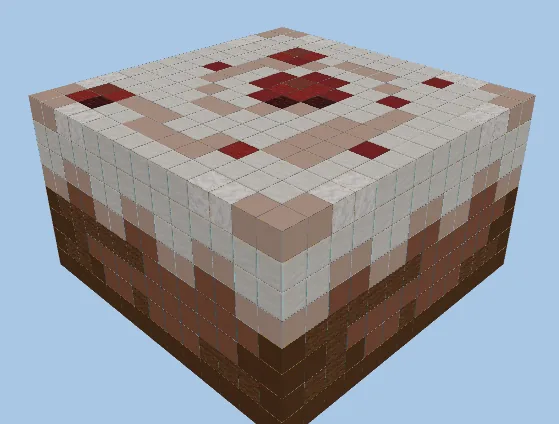Highly Detailed Minecraft Cake Block Recreation Minecraft schematic preview