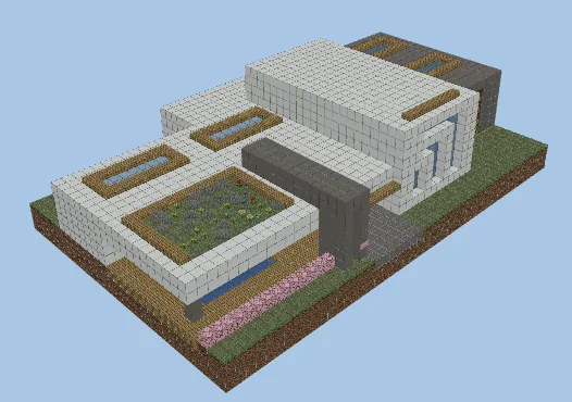 Historic Modern House Build Minecraft schematic preview