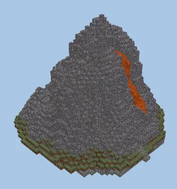 Hollow Mountain Structure Minecraft schematic