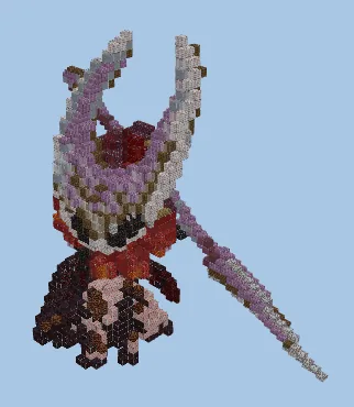 Hornet Hollow Knight Minecraft Statue Build Minecraft schematic