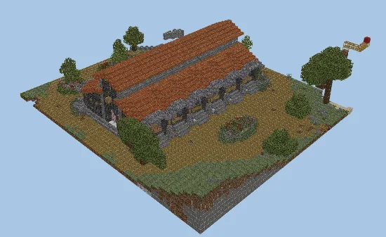 Horse Stables Building Minecraft schematic preview