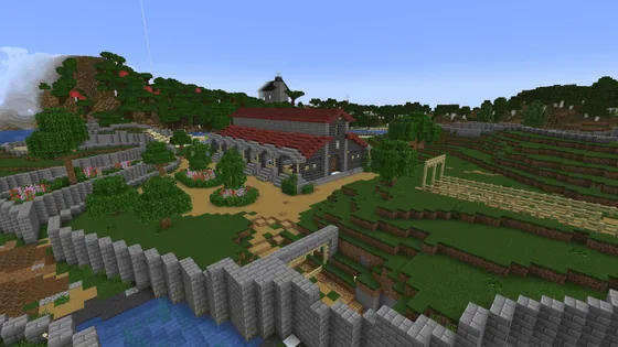Horse Stables Building Minecraft schematic