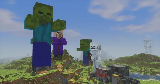 Hostile Mob Statues and Figures Minecraft schematic