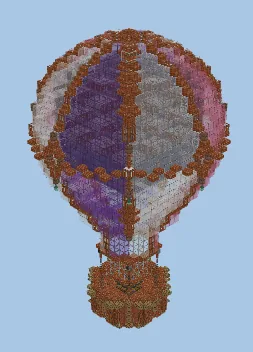 Hot Air Balloon Mob Farm Minecraft schematic preview