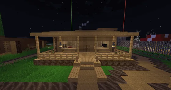 House With Porch Minecraft schematic