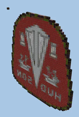 Hudson Hornet Car Logo Minecraft schematic preview