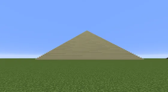 Huge Hollow Sandstone Pyramid Minecraft schematic