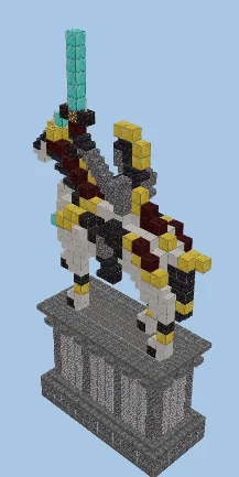 Human Figure Effigy Statue Minecraft schematic preview