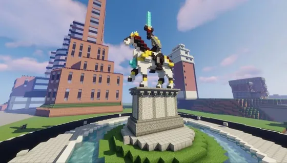 Human Figure Effigy Statue Minecraft schematic