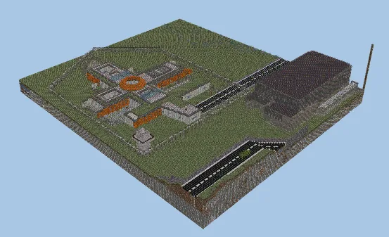 Icelandic Court and Prison Structure Minecraft schematic