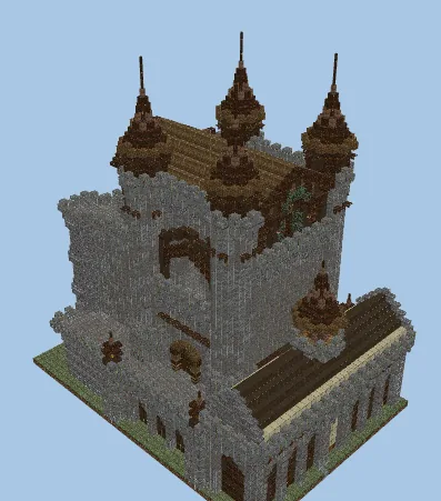 Imperial Castle Library Structure Minecraft schematic preview