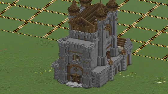 Imperial Castle Library Structure Minecraft schematic