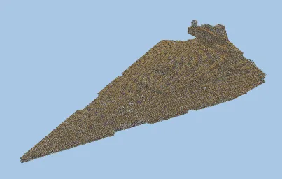 Imperial Star Destroyer Star Wars Build Minecraft schematic preview