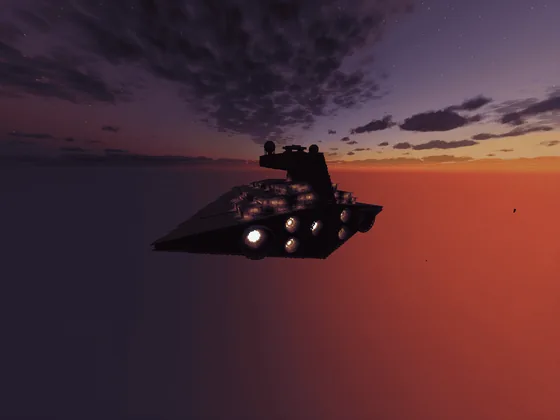 Imperial Star Destroyer Star Wars Build Minecraft schematic