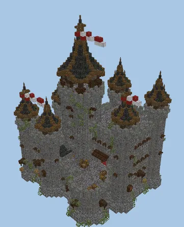 Imposing Stone Castle Fortress Minecraft schematic