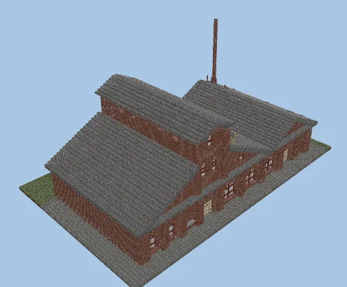 Industrial Factory Structure Minecraft schematic