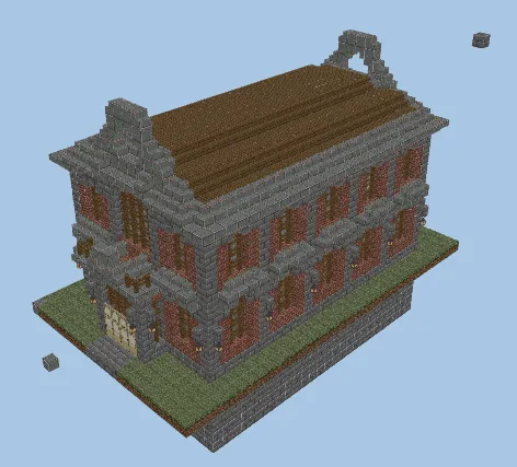 Polished Andesite Industrial Factory Shell Minecraft schematic preview