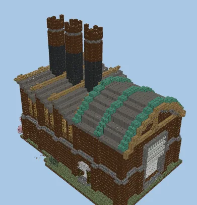 Industrial Factory Furnace Minecraft schematic preview