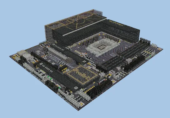 Intel B660-CREATOR D4 ASUS ProArt Series Motherboard Minecraft schematic