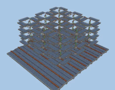 Iron Farm 100K Per Hour Minecraft schematic