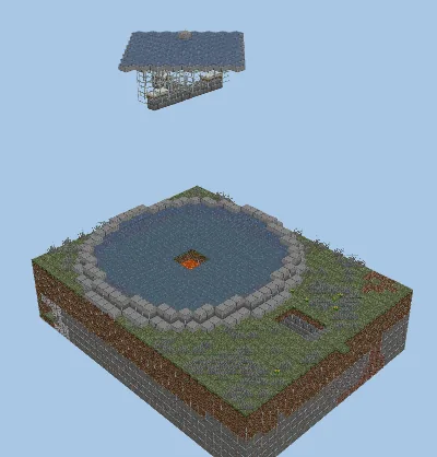 Simple Iron Farm Schematic Minecraft schematic preview