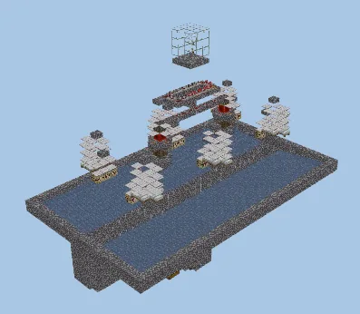 Simple Fast Iron Farm Minecraft schematic preview
