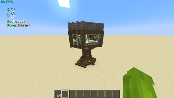 Iron Farm Structure Minecraft schematic