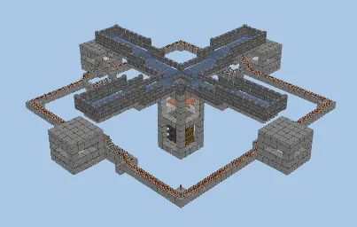 Iron Golem Farm Minecraft schematic