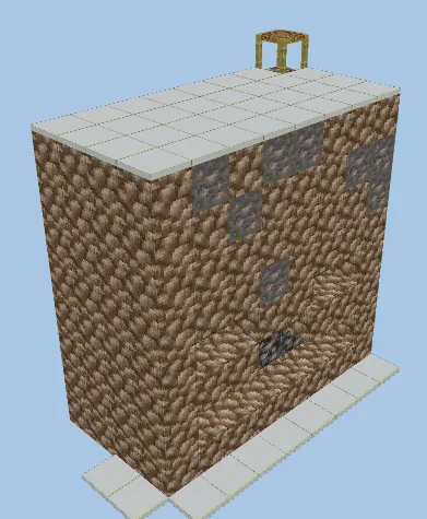 Iron Skeleton Mob Head Decoration Minecraft schematic
