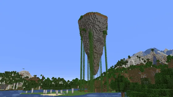 Floating Island Mob Farm Minecraft schematic