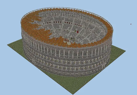 Italian Colosseum Structure Minecraft schematic
