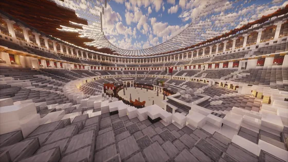 Italian Colosseum Structure Minecraft schematic