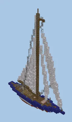 J-Class Yacht Endeavour Replica Minecraft schematic
