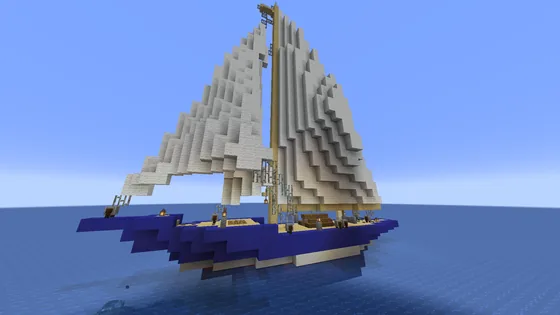 J-Class Yacht Endeavour Replica Minecraft schematic