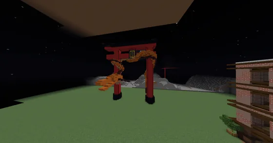Japanese Dragon Sculpture Minecraft schematic