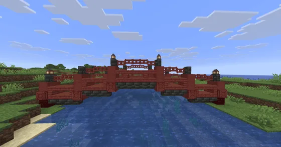 Japanese Garden Bridge Minecraft schematic