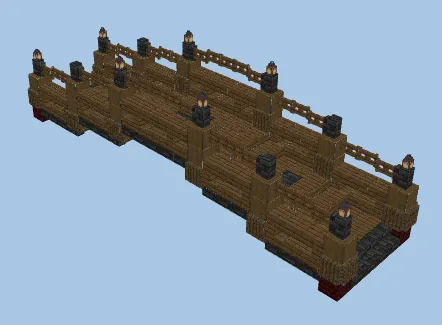 Japanese Garden Bridge Minecraft schematic