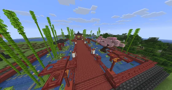 Japanese Garden Gazebo Minecraft schematic