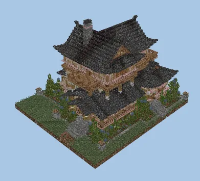 Japanese House Build Minecraft schematic preview