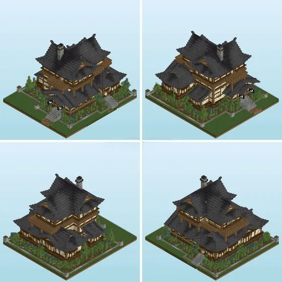 Japanese House Build Minecraft schematic