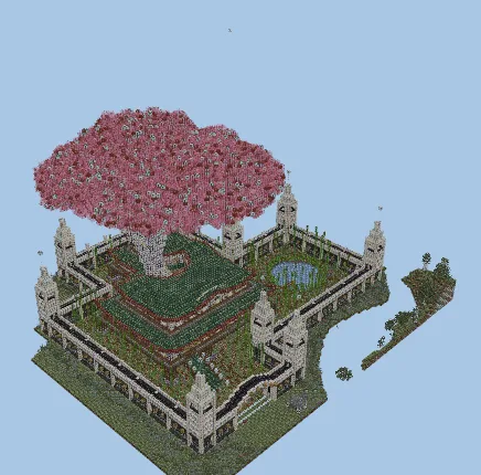 Japanese Style Mansion Castle Minecraft schematic