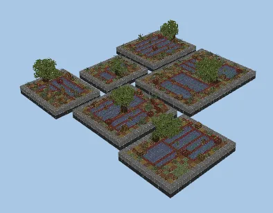 Japanese Paddies Rural Area Minecraft schematic