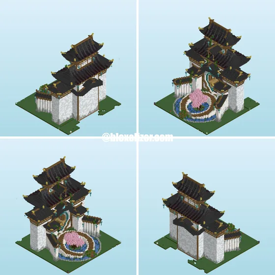 Japanese Palace Structure Minecraft schematic