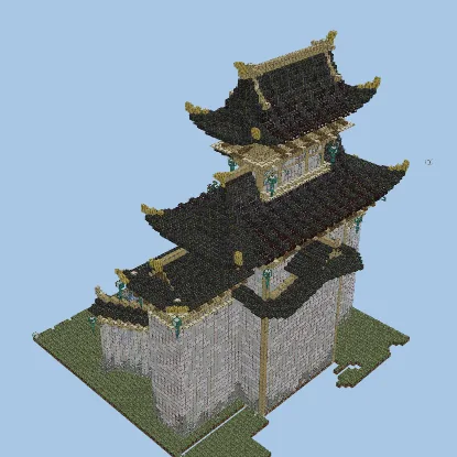 Japanese Palace Structure Minecraft schematic