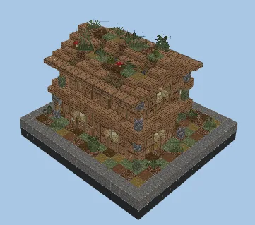 Japanese Rural Hut Minecraft schematic