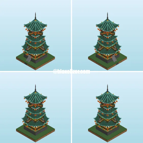 Japanese Style Base Minecraft schematic