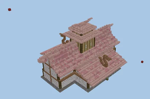 Japanese Style Large House Minecraft schematic preview