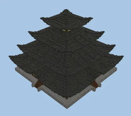 Japanese Temple Survival Base Minecraft schematic