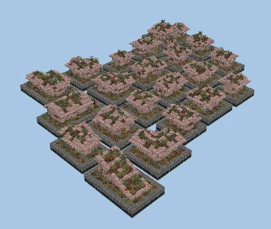 Japanese Village Houses Minecraft schematic